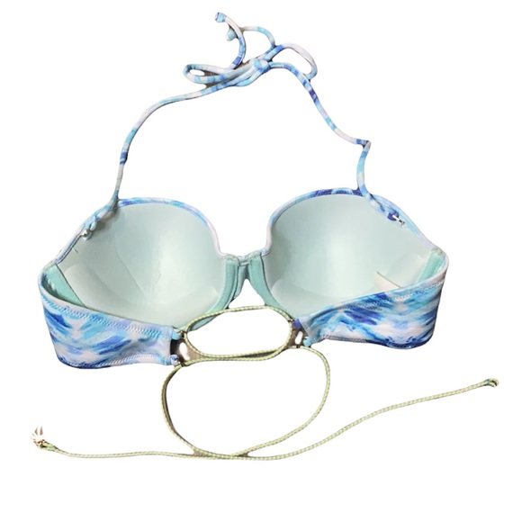 Victoria’s Secret Bikini Top Tie Dye Swimsuit Swim Halter 34A 34B S Small New - Picture 3 of 6